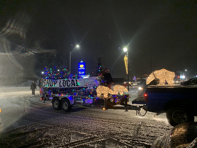 Cochrane's first driveby Christmas Parade Photos by Tim Rout My